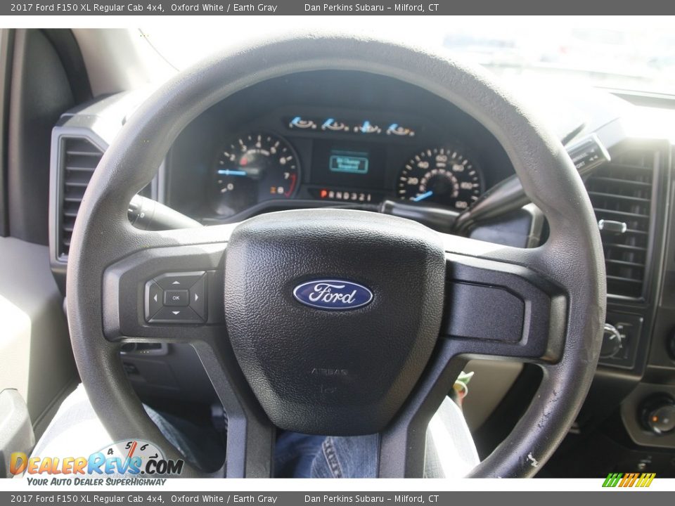 2017 Ford F150 XL Regular Cab 4x4 Oxford White / Earth Gray Photo #16