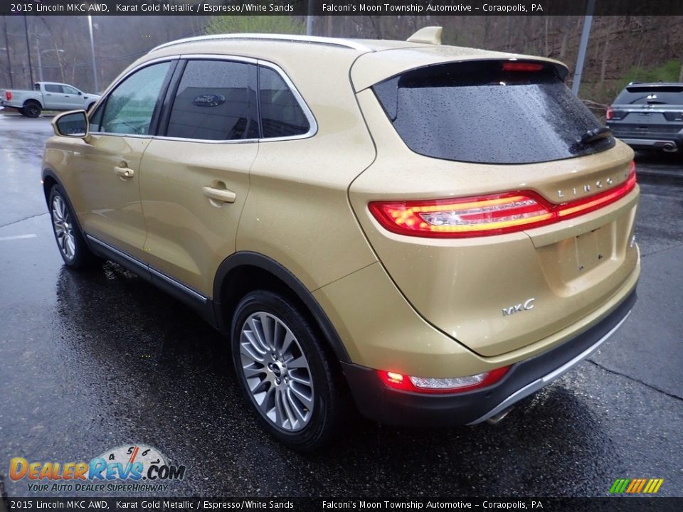 2015 Lincoln MKC AWD Karat Gold Metallic / Espresso/White Sands Photo #5