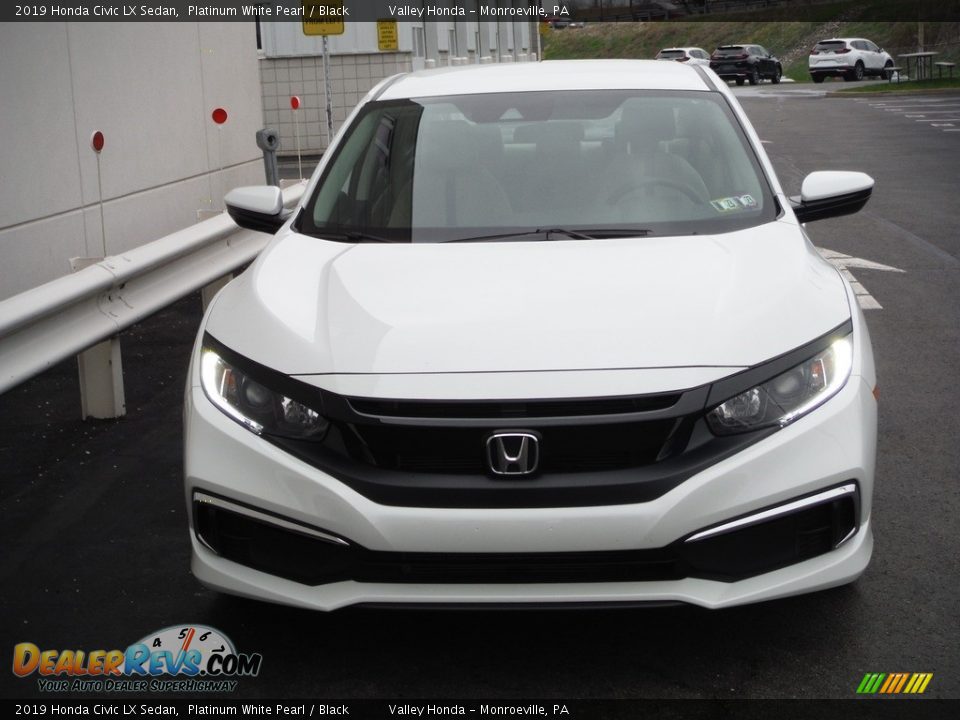 2019 Honda Civic LX Sedan Platinum White Pearl / Black Photo #4