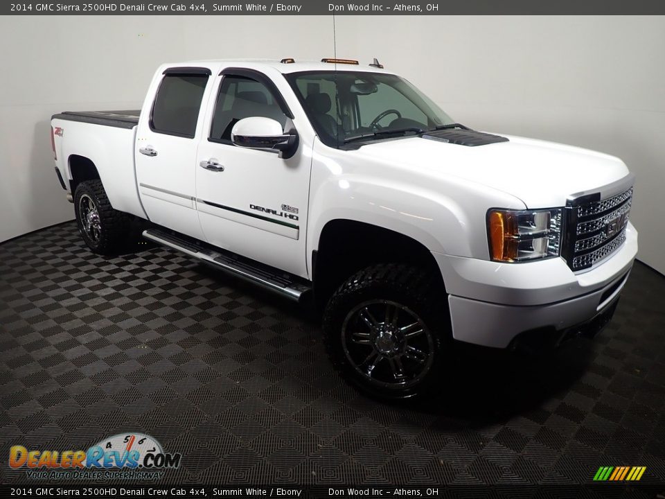 2014 GMC Sierra 2500HD Denali Crew Cab 4x4 Summit White / Ebony Photo #4