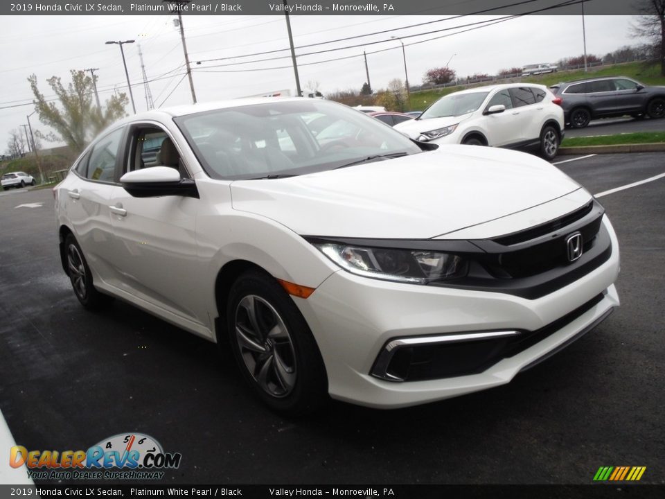 2019 Honda Civic LX Sedan Platinum White Pearl / Black Photo #5