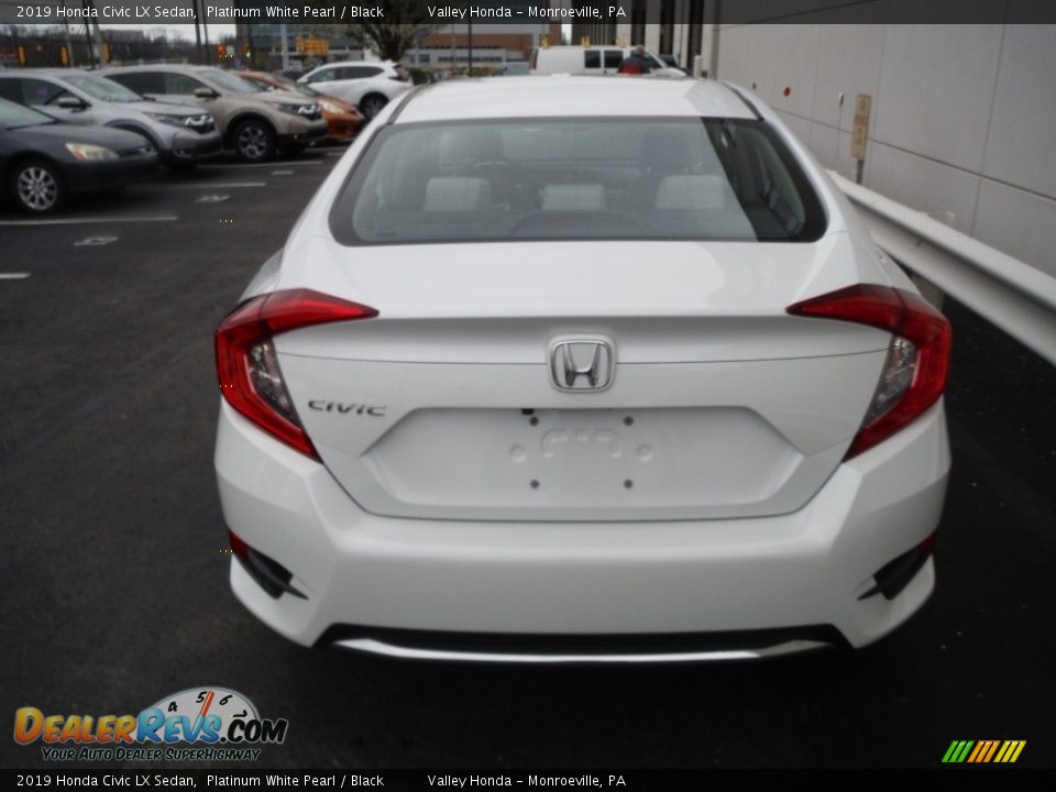 2019 Honda Civic LX Sedan Platinum White Pearl / Black Photo #7