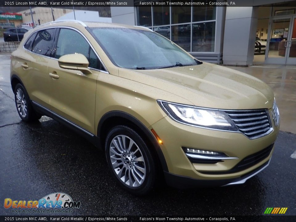 2015 Lincoln MKC AWD Karat Gold Metallic / Espresso/White Sands Photo #9