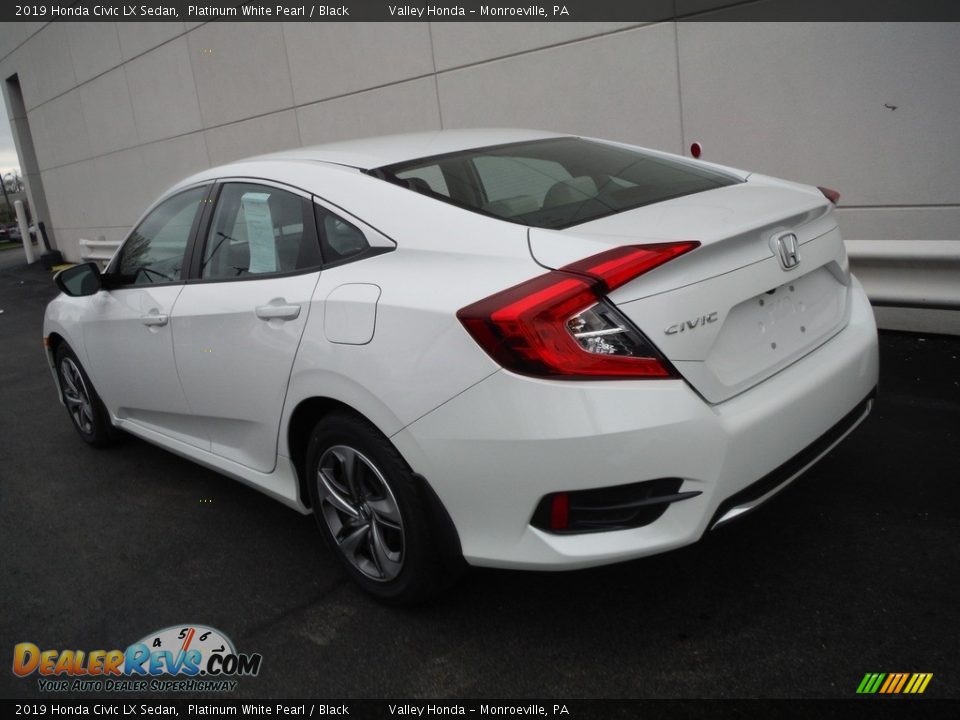 2019 Honda Civic LX Sedan Platinum White Pearl / Black Photo #8