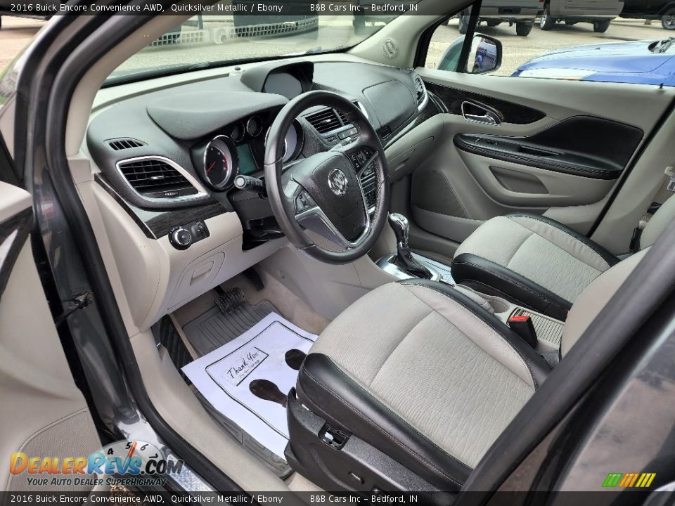 2016 Buick Encore Convenience AWD Quicksilver Metallic / Ebony Photo #10