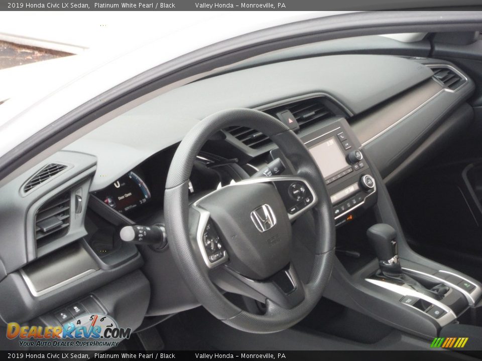 2019 Honda Civic LX Sedan Platinum White Pearl / Black Photo #9