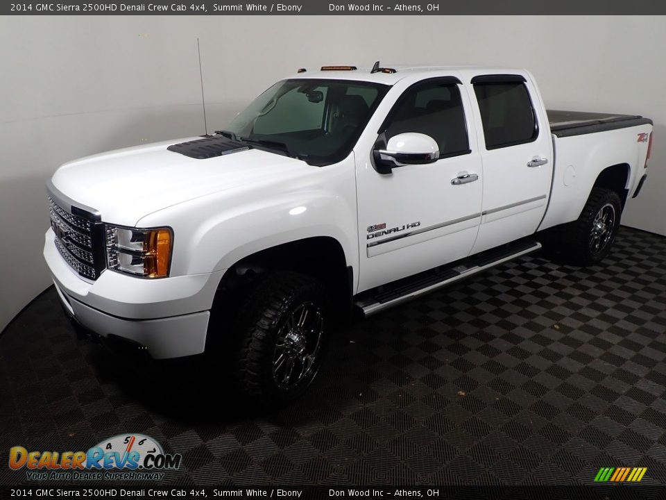 2014 GMC Sierra 2500HD Denali Crew Cab 4x4 Summit White / Ebony Photo #10