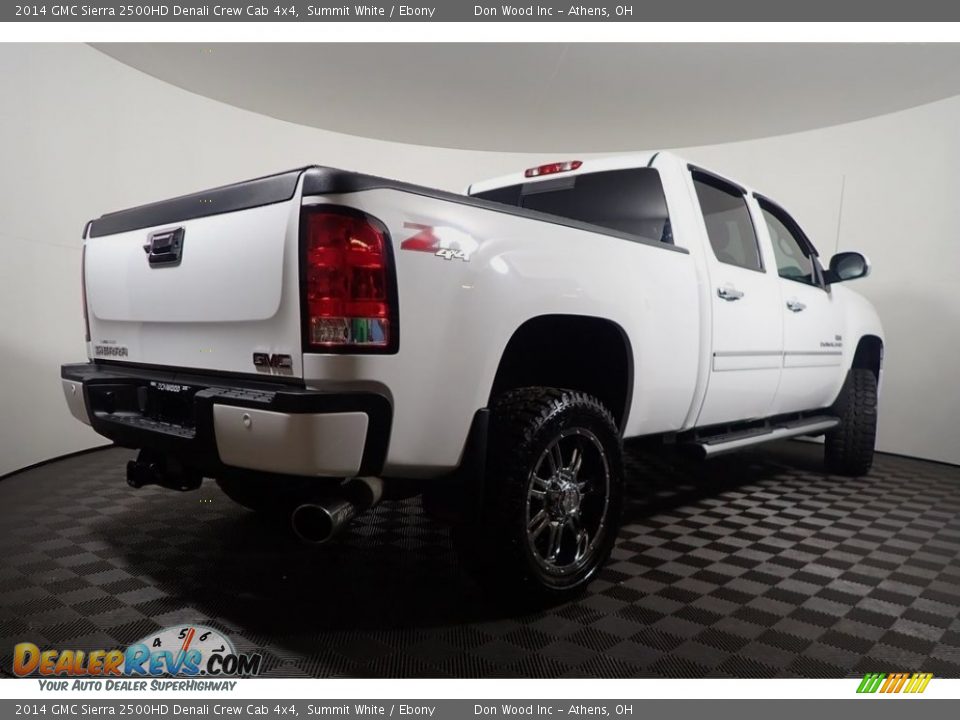 2014 GMC Sierra 2500HD Denali Crew Cab 4x4 Summit White / Ebony Photo #16