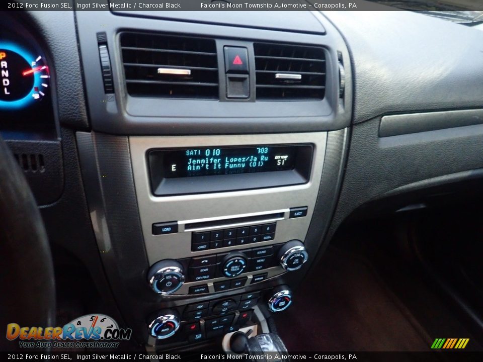 2012 Ford Fusion SEL Ingot Silver Metallic / Charcoal Black Photo #26