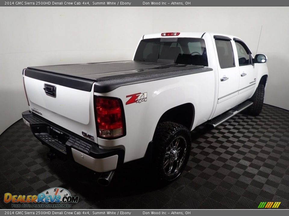 2014 GMC Sierra 2500HD Denali Crew Cab 4x4 Summit White / Ebony Photo #17