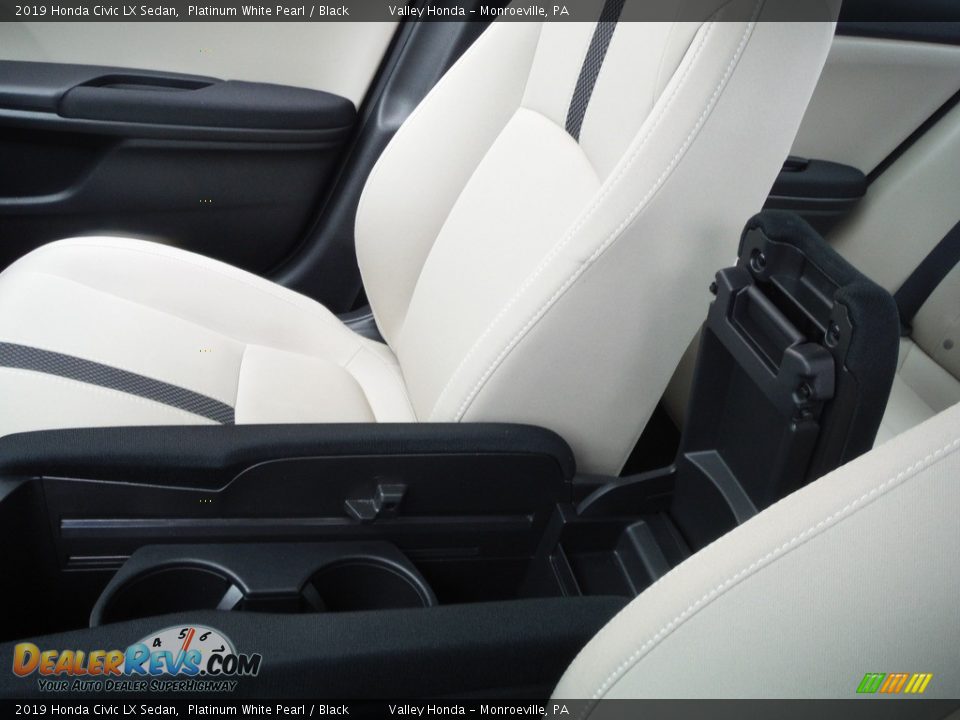 2019 Honda Civic LX Sedan Platinum White Pearl / Black Photo #17