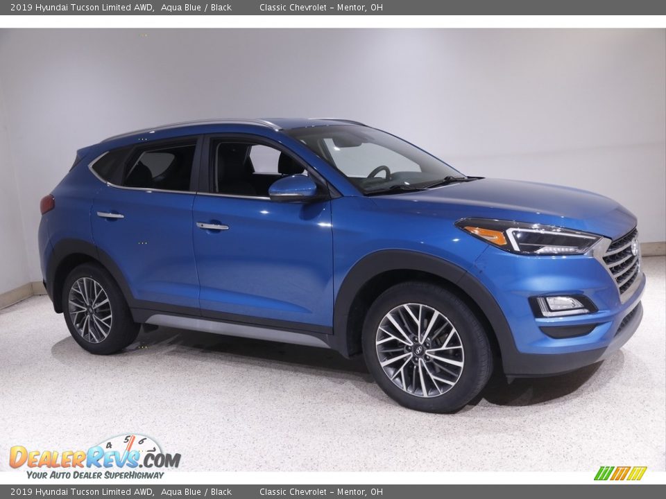 2019 Hyundai Tucson Limited AWD Aqua Blue / Black Photo #1