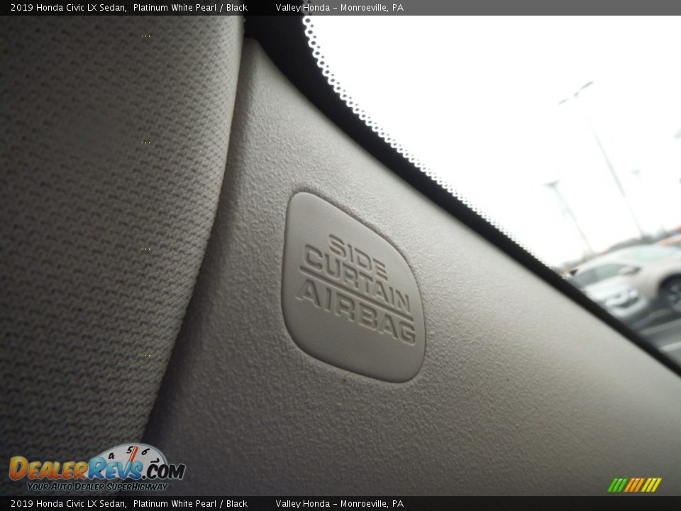 2019 Honda Civic LX Sedan Platinum White Pearl / Black Photo #18