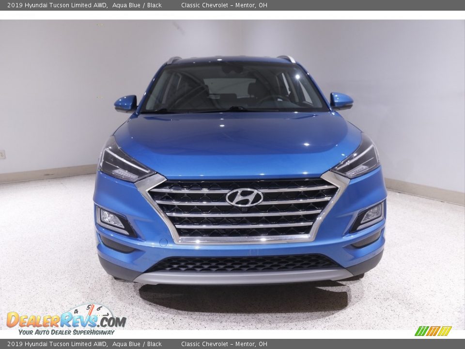 2019 Hyundai Tucson Limited AWD Aqua Blue / Black Photo #2