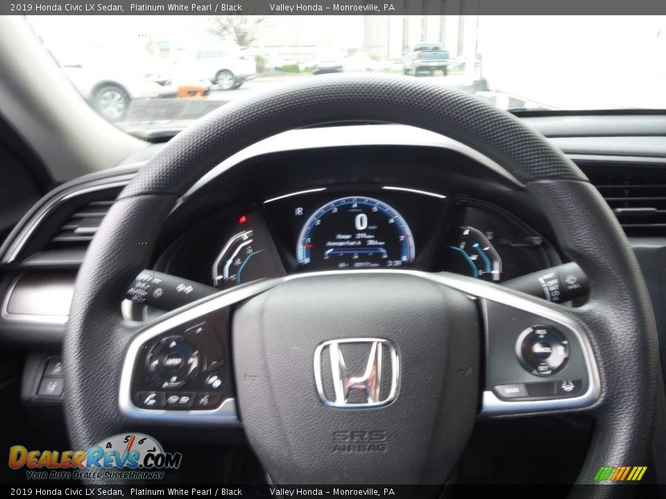 2019 Honda Civic LX Sedan Platinum White Pearl / Black Photo #19