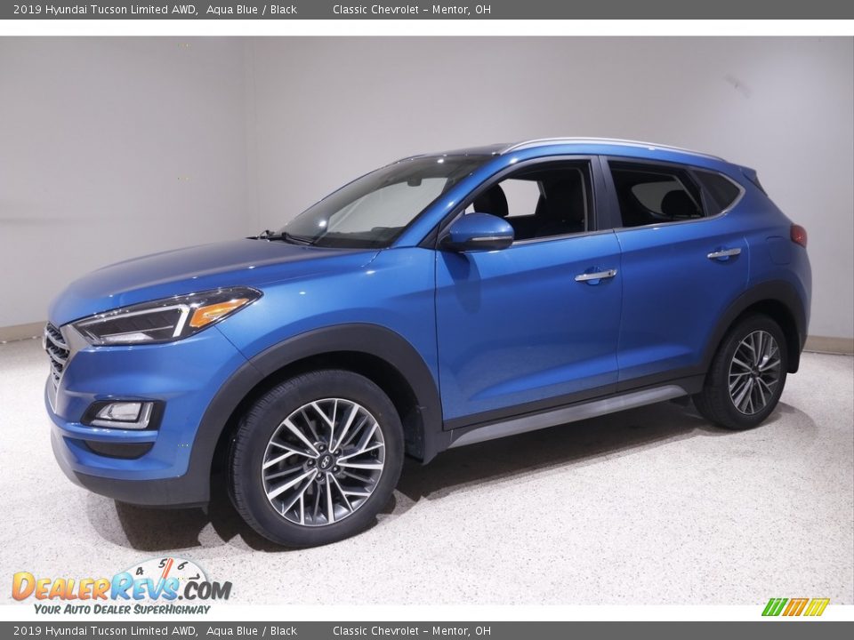 2019 Hyundai Tucson Limited AWD Aqua Blue / Black Photo #3