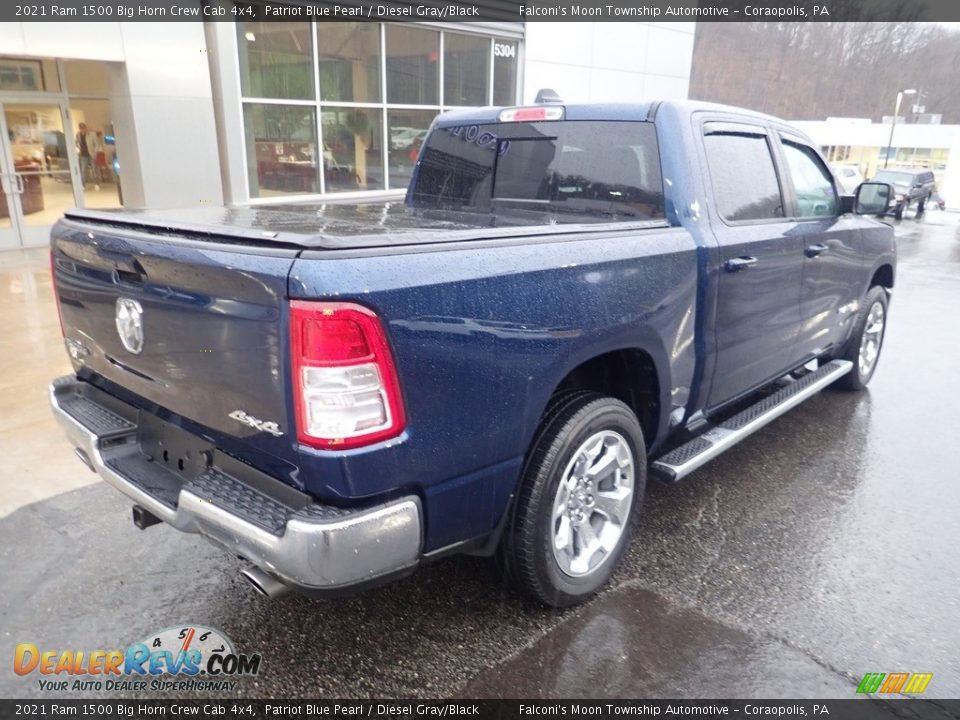 2021 Ram 1500 Big Horn Crew Cab 4x4 Patriot Blue Pearl / Diesel Gray/Black Photo #2