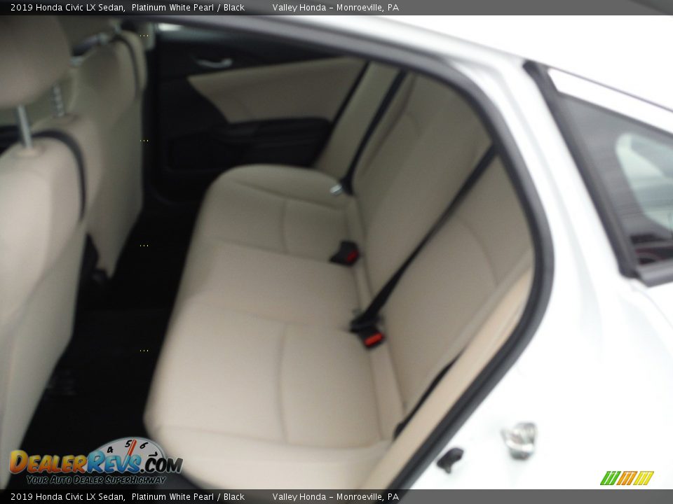 2019 Honda Civic LX Sedan Platinum White Pearl / Black Photo #22