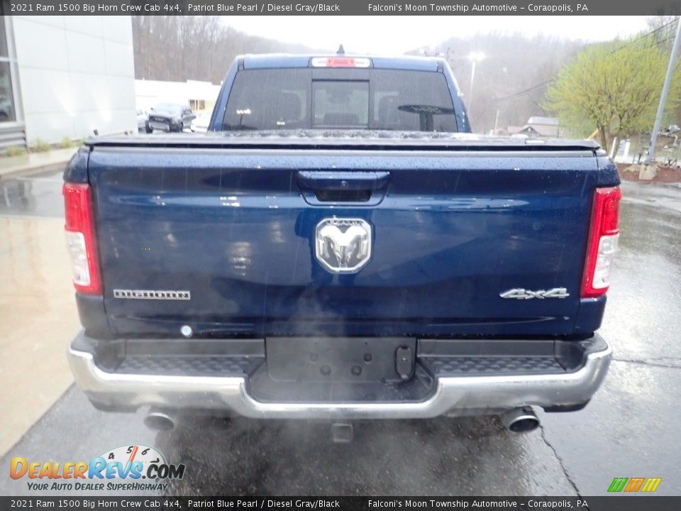 2021 Ram 1500 Big Horn Crew Cab 4x4 Patriot Blue Pearl / Diesel Gray/Black Photo #3