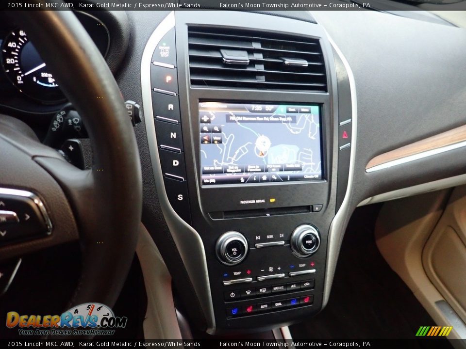 2015 Lincoln MKC AWD Karat Gold Metallic / Espresso/White Sands Photo #26