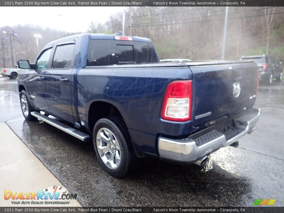 2021 Ram 1500 Big Horn Crew Cab 4x4 Patriot Blue Pearl / Diesel Gray/Black Photo #4