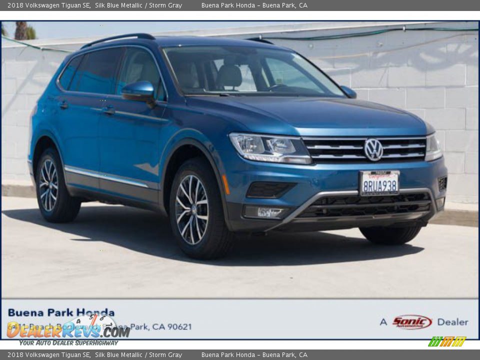 2018 Volkswagen Tiguan SE Silk Blue Metallic / Storm Gray Photo #1