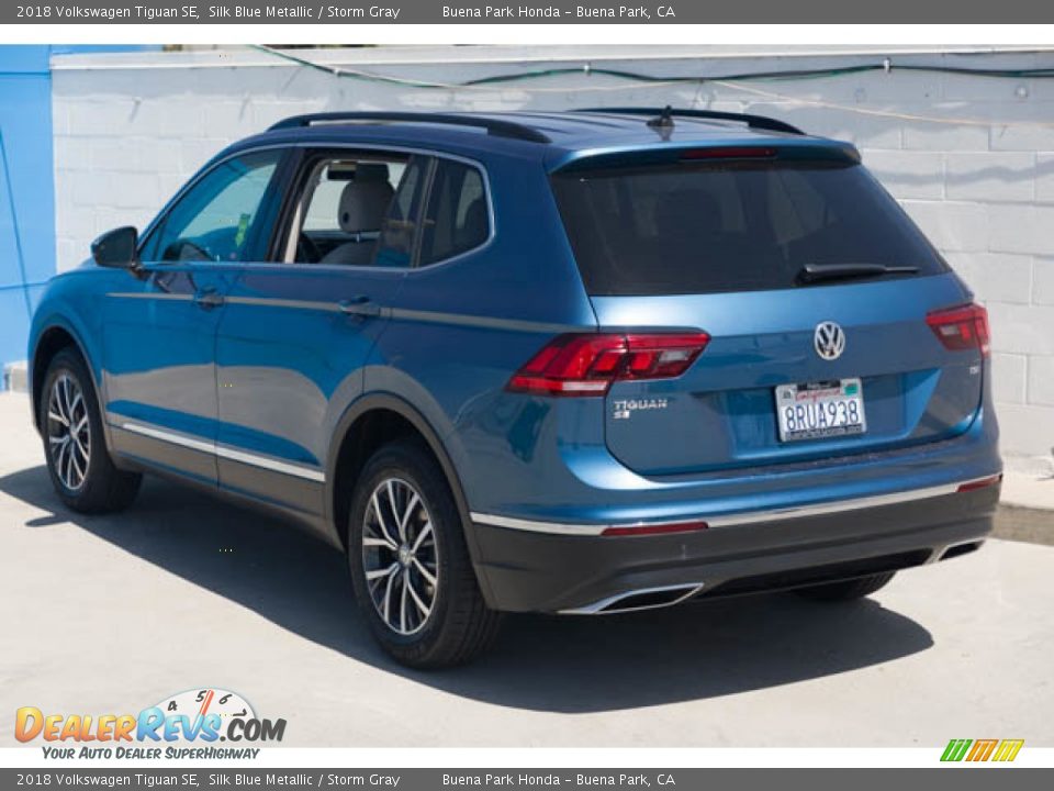 2018 Volkswagen Tiguan SE Silk Blue Metallic / Storm Gray Photo #2