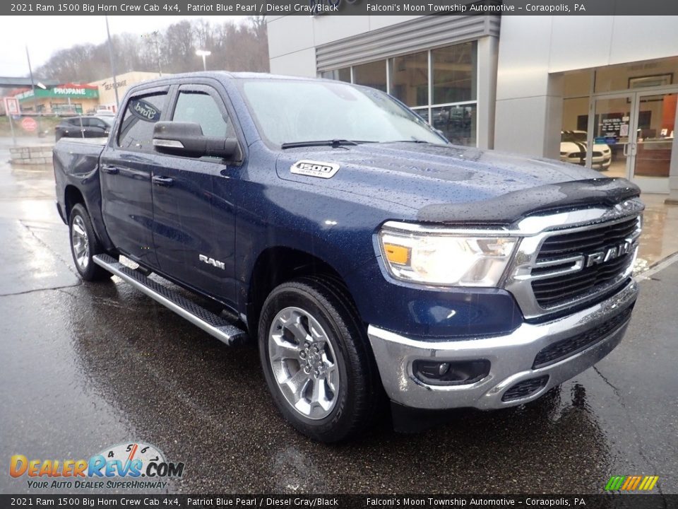 2021 Ram 1500 Big Horn Crew Cab 4x4 Patriot Blue Pearl / Diesel Gray/Black Photo #8