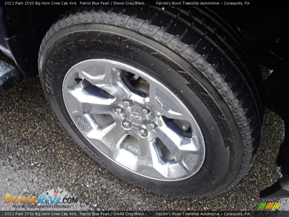 2021 Ram 1500 Big Horn Crew Cab 4x4 Patriot Blue Pearl / Diesel Gray/Black Photo #9