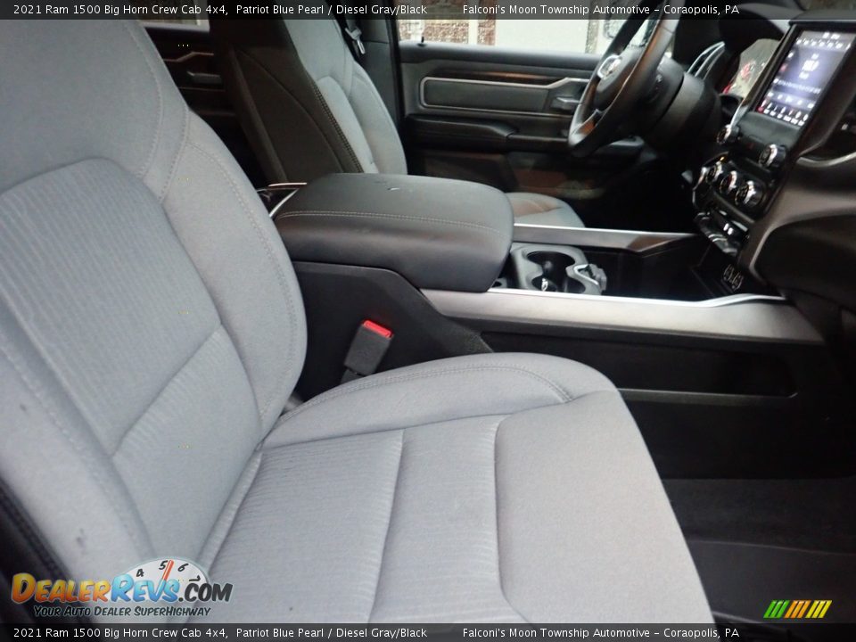 2021 Ram 1500 Big Horn Crew Cab 4x4 Patriot Blue Pearl / Diesel Gray/Black Photo #10