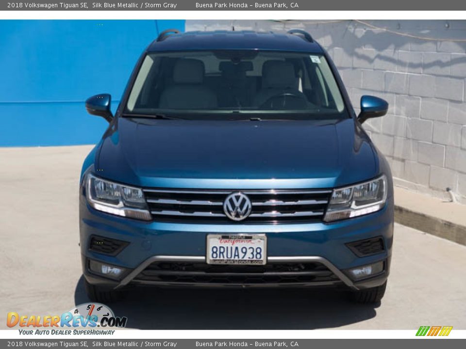 2018 Volkswagen Tiguan SE Silk Blue Metallic / Storm Gray Photo #7