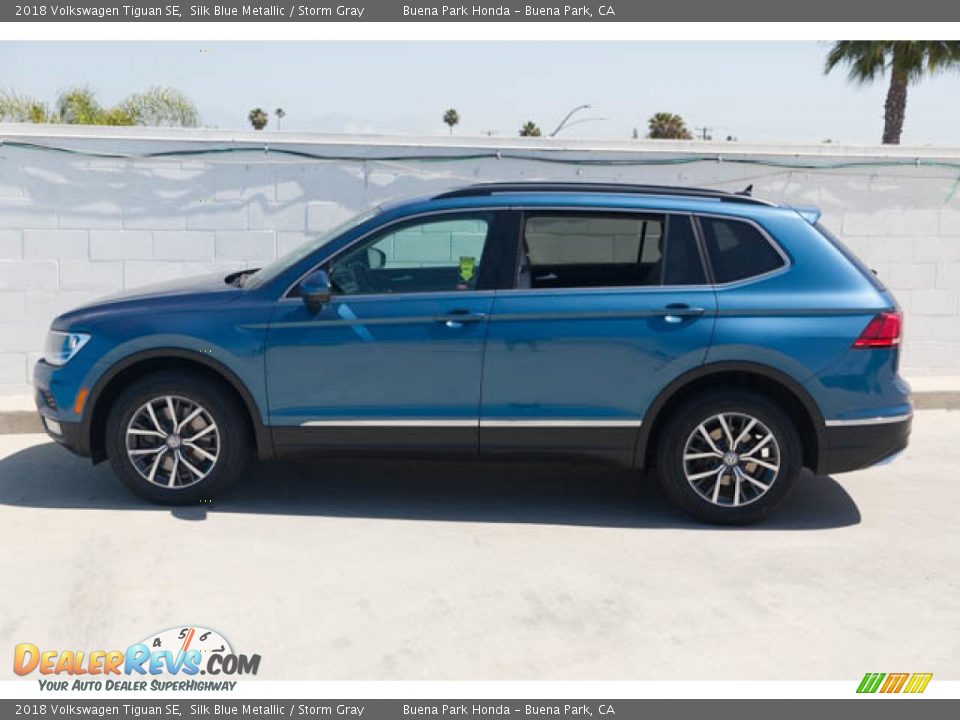 Silk Blue Metallic 2018 Volkswagen Tiguan SE Photo #8