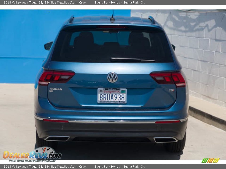 2018 Volkswagen Tiguan SE Silk Blue Metallic / Storm Gray Photo #9