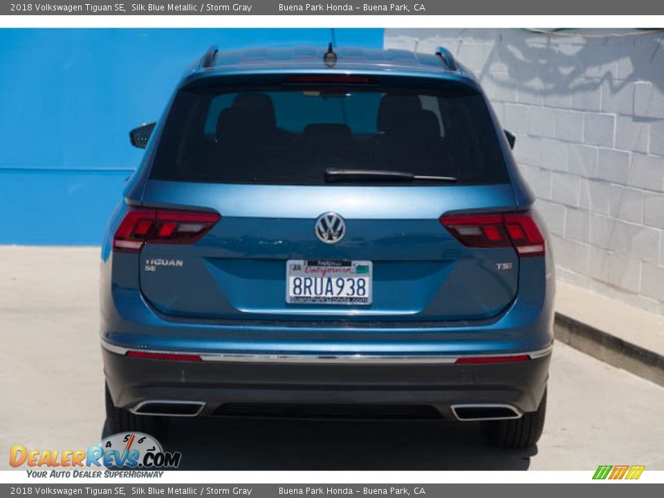 2018 Volkswagen Tiguan SE Silk Blue Metallic / Storm Gray Photo #9