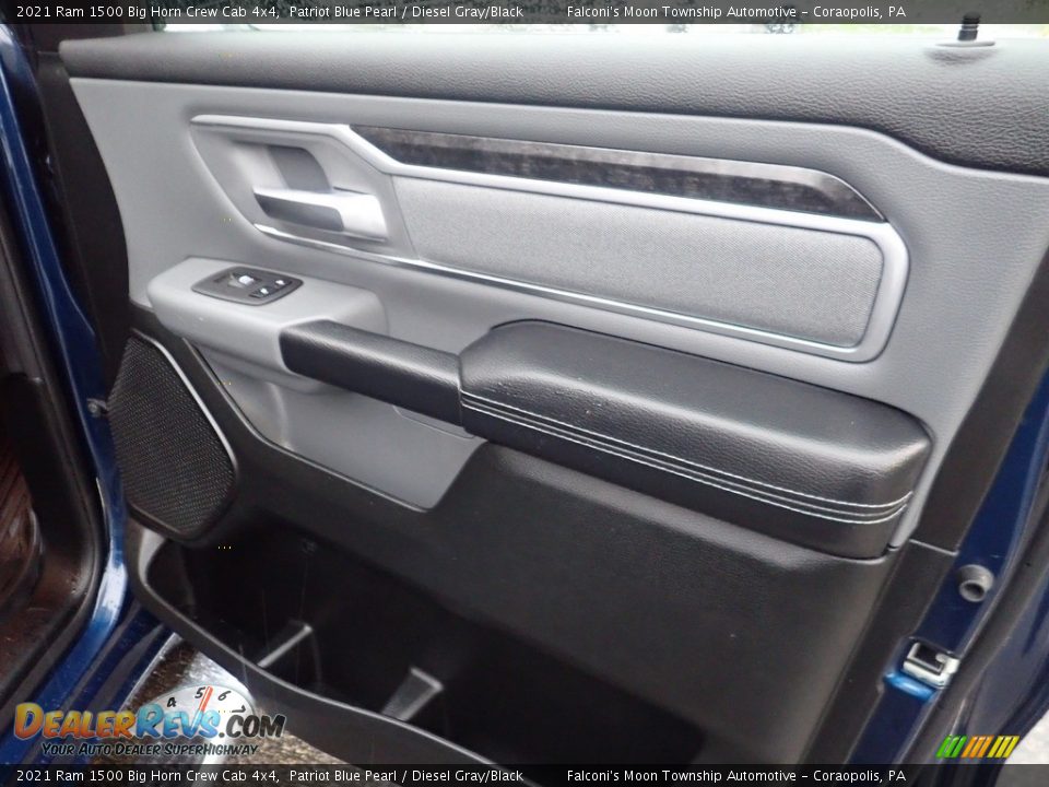 2021 Ram 1500 Big Horn Crew Cab 4x4 Patriot Blue Pearl / Diesel Gray/Black Photo #14