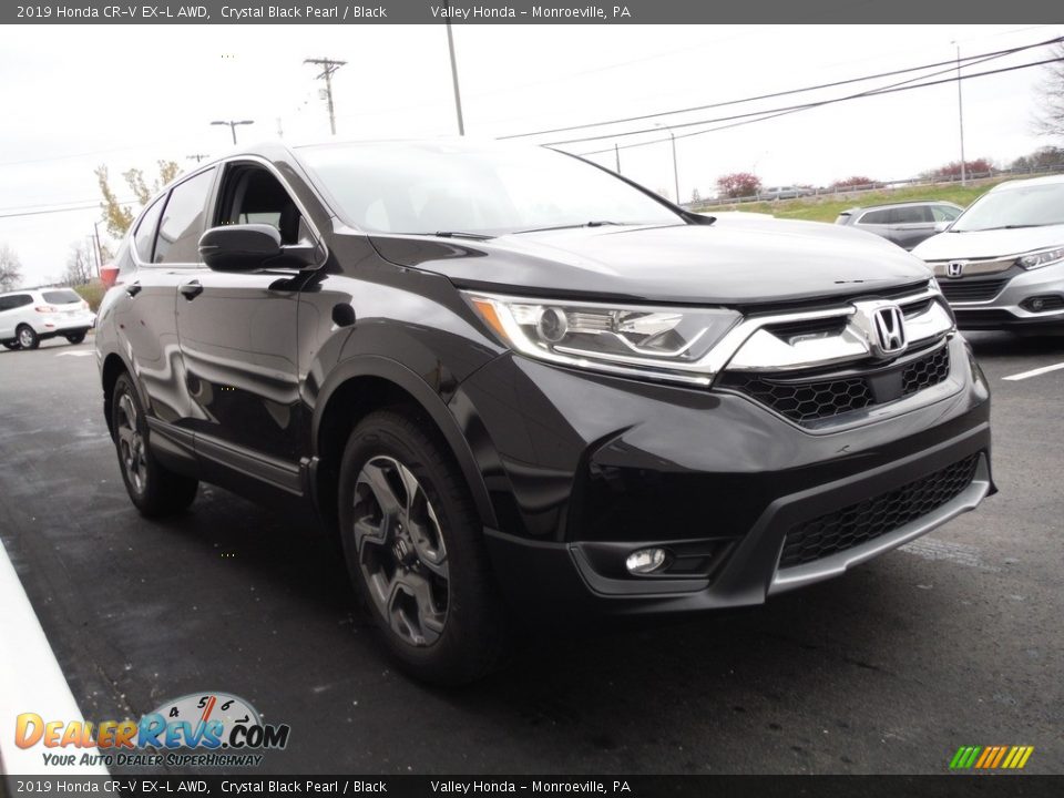 2019 Honda CR-V EX-L AWD Crystal Black Pearl / Black Photo #6