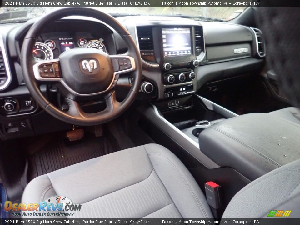 2021 Ram 1500 Big Horn Crew Cab 4x4 Patriot Blue Pearl / Diesel Gray/Black Photo #18