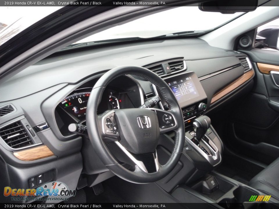 2019 Honda CR-V EX-L AWD Crystal Black Pearl / Black Photo #12