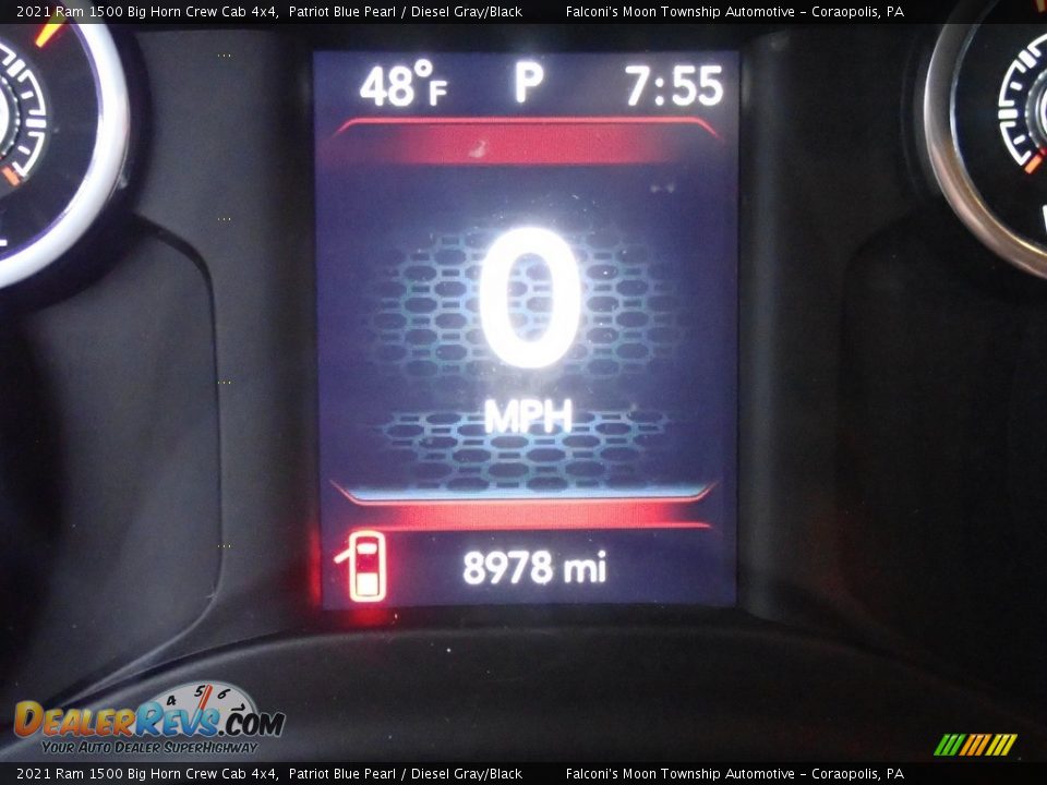 2021 Ram 1500 Big Horn Crew Cab 4x4 Patriot Blue Pearl / Diesel Gray/Black Photo #24