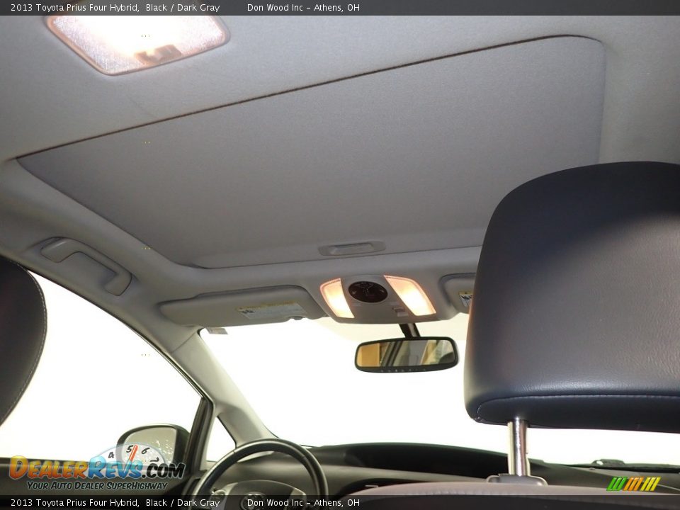 2013 Toyota Prius Four Hybrid Black / Dark Gray Photo #2