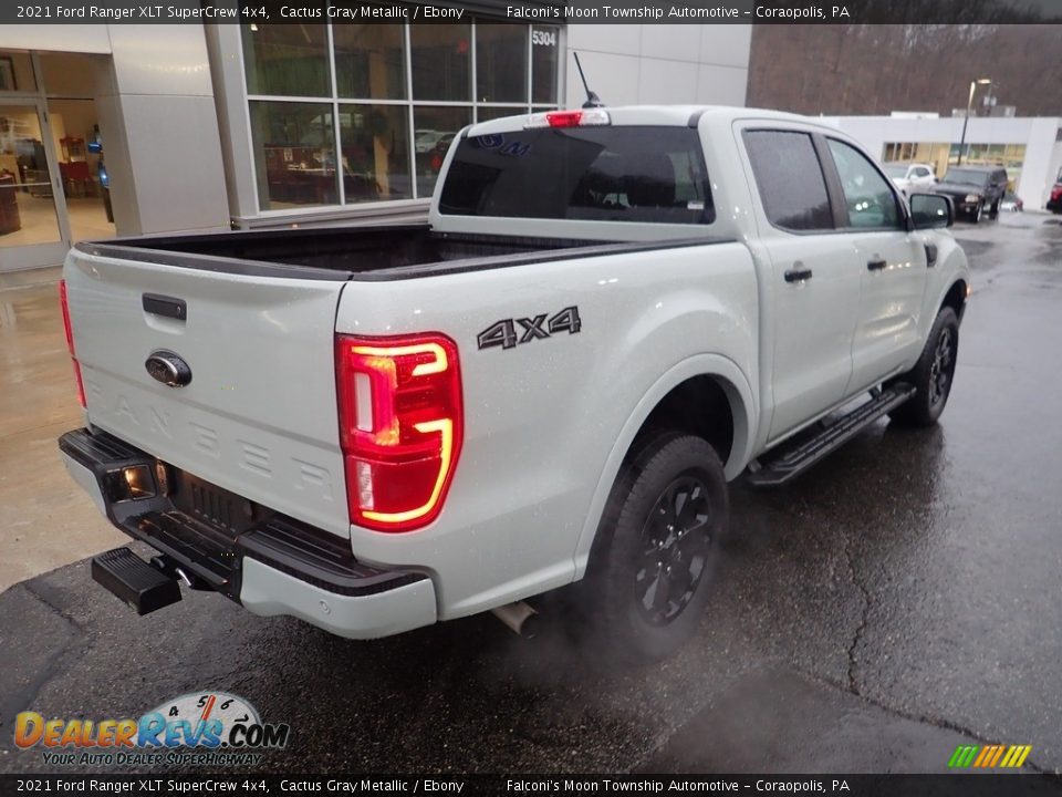 2021 Ford Ranger XLT SuperCrew 4x4 Cactus Gray Metallic / Ebony Photo #2