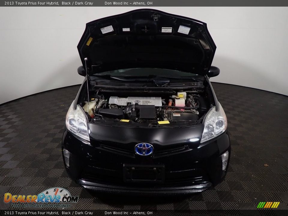 2013 Toyota Prius Four Hybrid Black / Dark Gray Photo #7