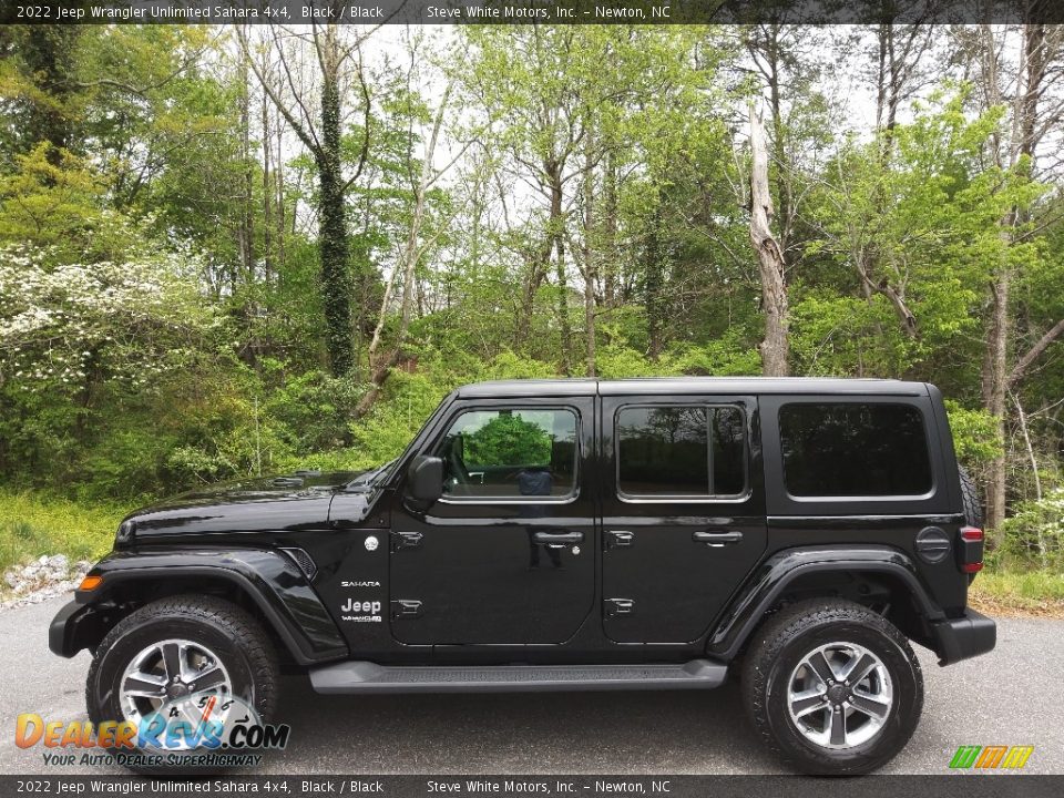 Black 2022 Jeep Wrangler Unlimited Sahara 4x4 Photo #1