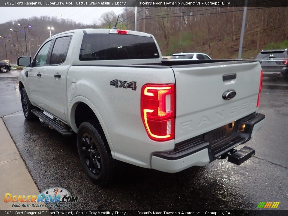 2021 Ford Ranger XLT SuperCrew 4x4 Cactus Gray Metallic / Ebony Photo #4