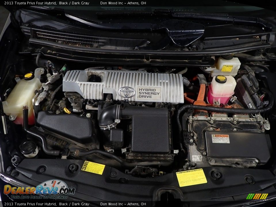 2013 Toyota Prius Four Hybrid Black / Dark Gray Photo #8