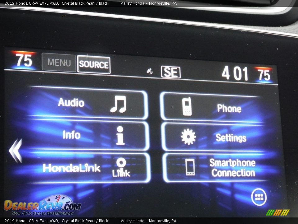 2019 Honda CR-V EX-L AWD Crystal Black Pearl / Black Photo #20