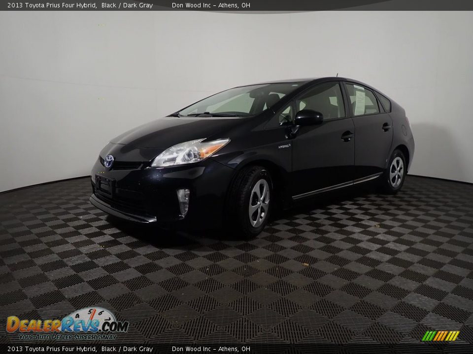 2013 Toyota Prius Four Hybrid Black / Dark Gray Photo #9