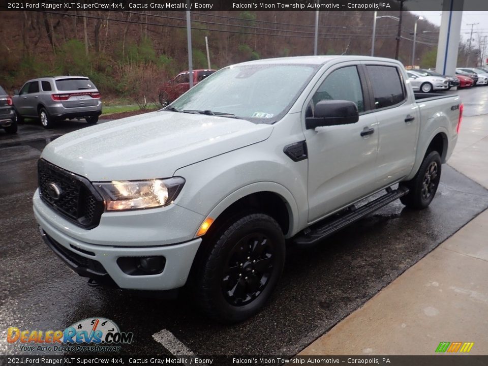 2021 Ford Ranger XLT SuperCrew 4x4 Cactus Gray Metallic / Ebony Photo #6