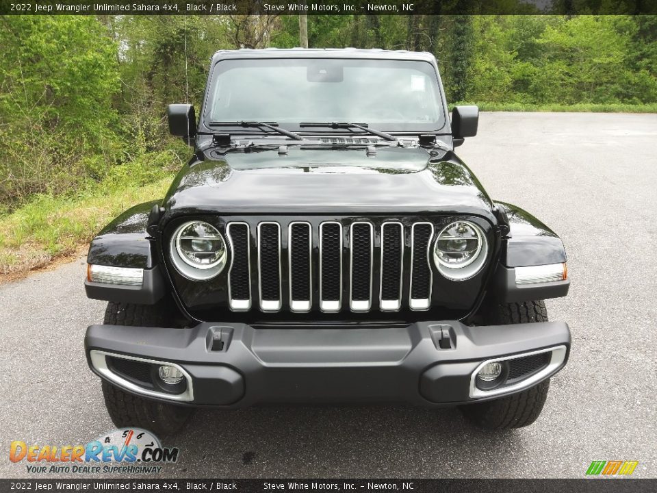 2022 Jeep Wrangler Unlimited Sahara 4x4 Black / Black Photo #3