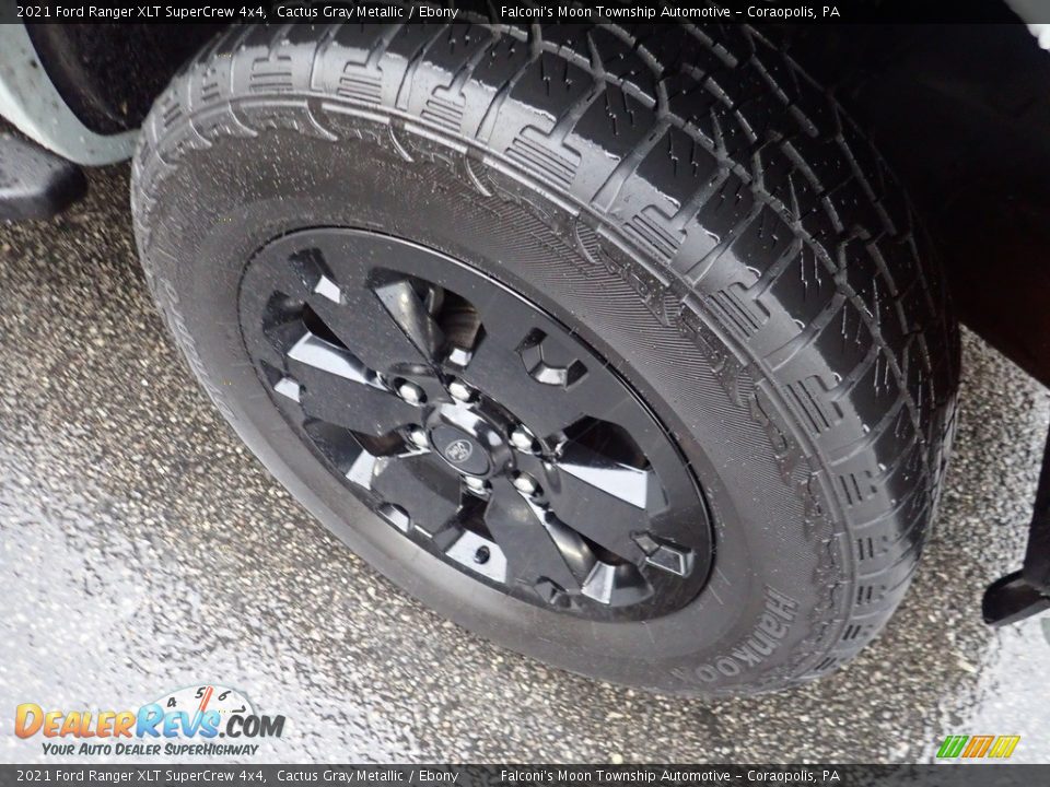 2021 Ford Ranger XLT SuperCrew 4x4 Cactus Gray Metallic / Ebony Photo #9